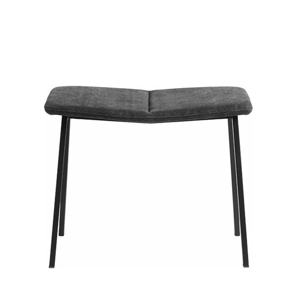 Muubs Chamfer Footstool, Anthracite/Black