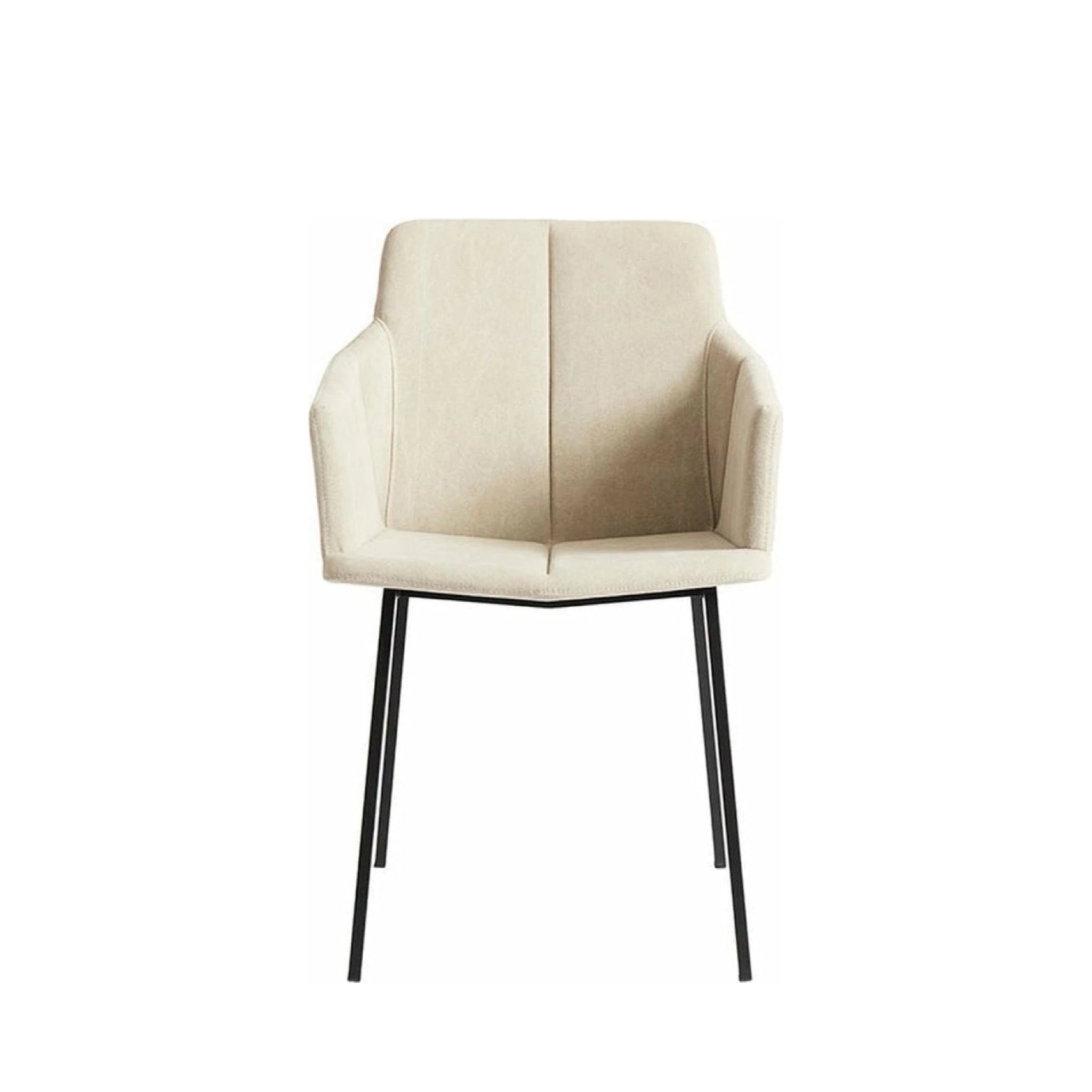 Muubs Chamfer Armchair, Dessert/Black