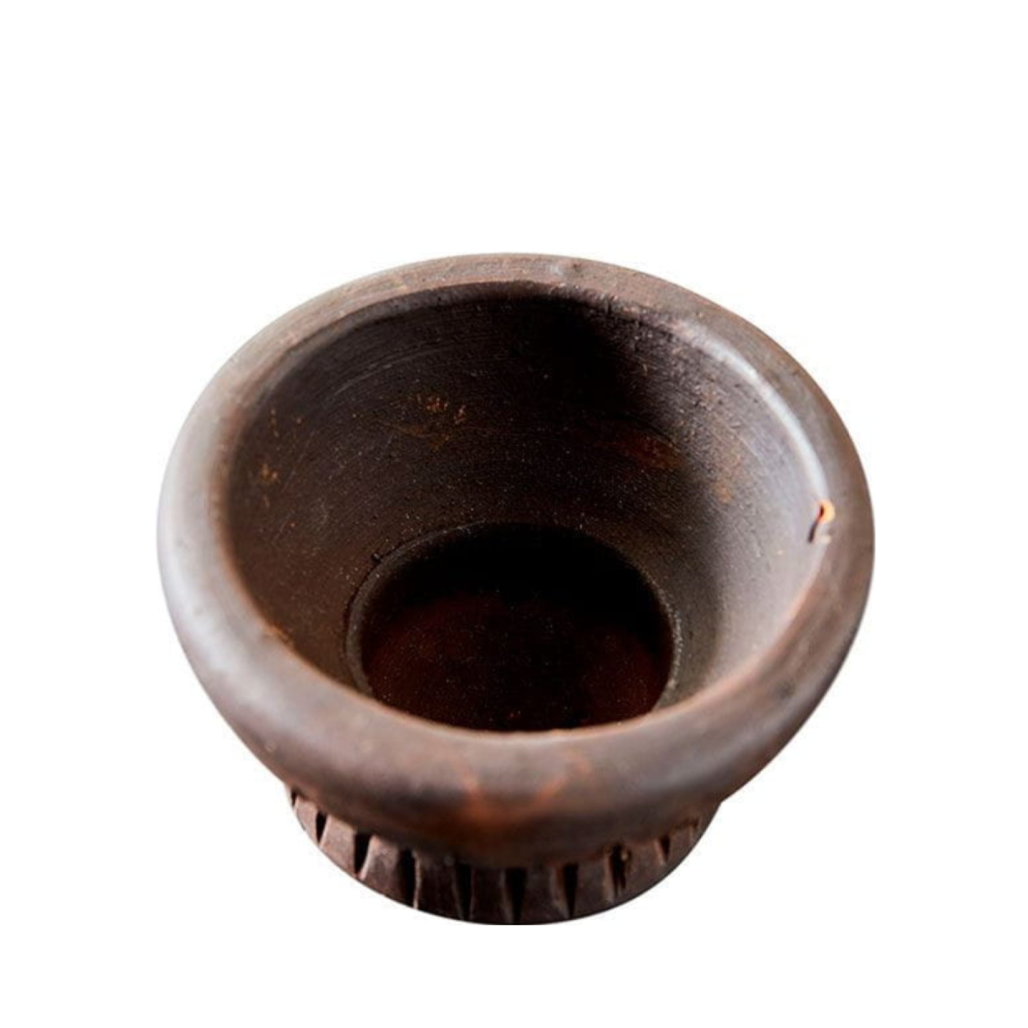 Muubs Fire Tealight Holder 2 Pcs, Brown/Black