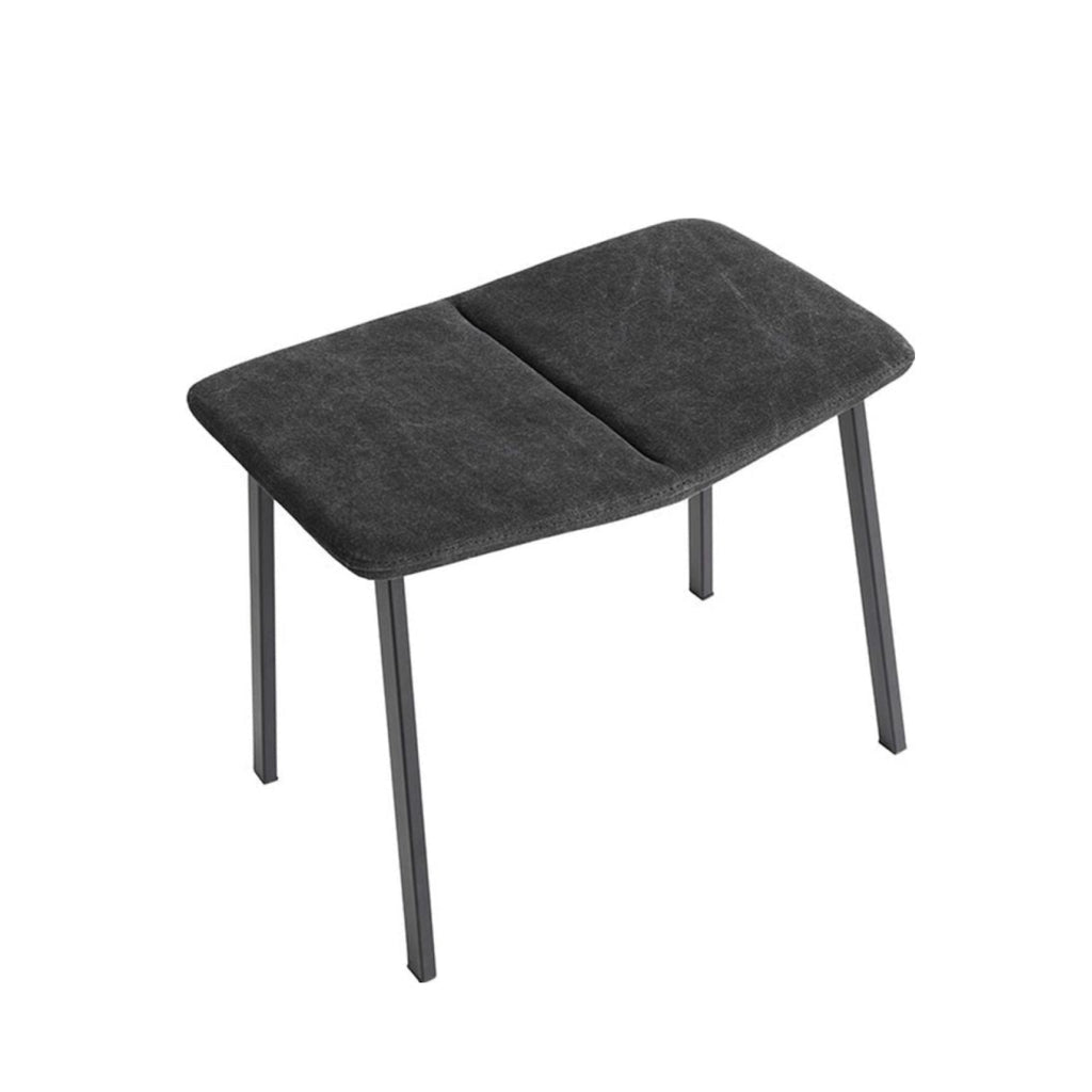 Muubs Chamfer Footstool, Anthracite/Black