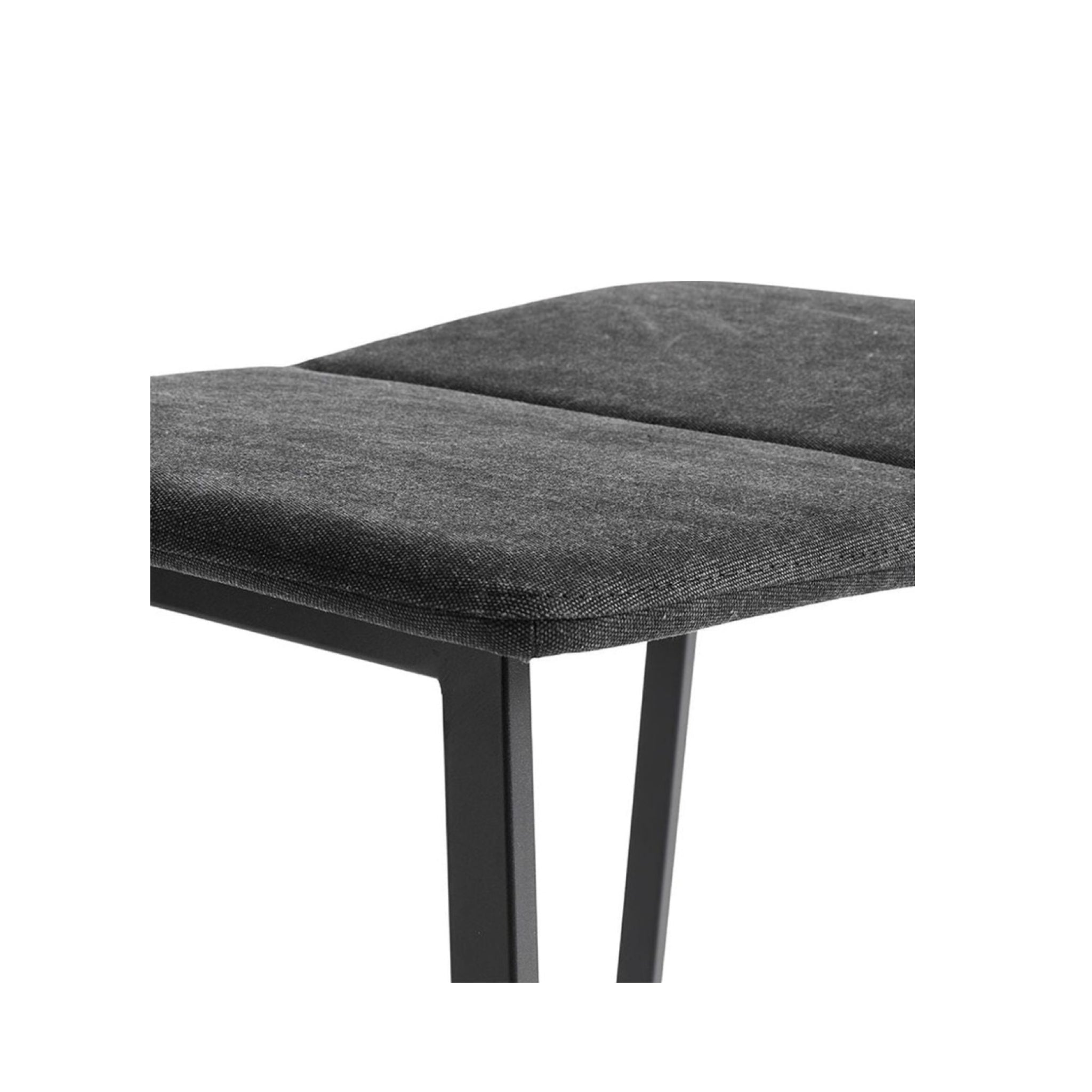 Muubs Chamfer Footstool, Anthracite/Black