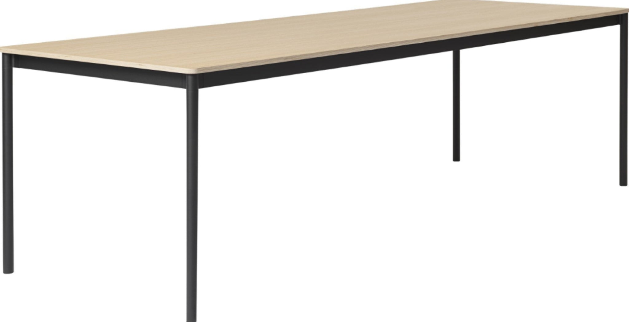 Muuto Base Table 190 X85 Cm, Oak/Black