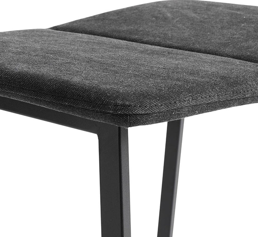 Muubs Chamfer Footstool, Anthracite/Black