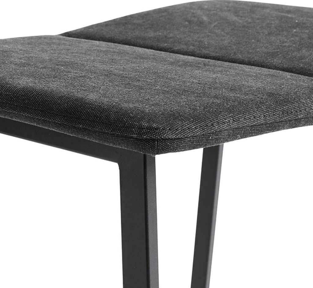 Muubs Chamfer Footstool, Anthracite/Black