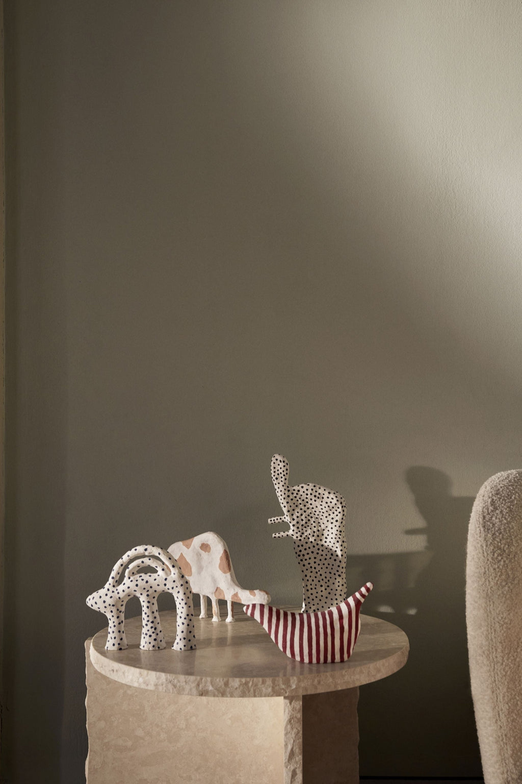 Ferm Living Elly, White/Black