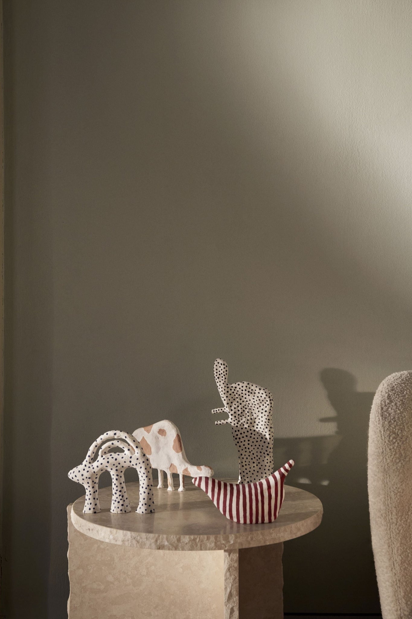 Ferm Living Elly, White/Black