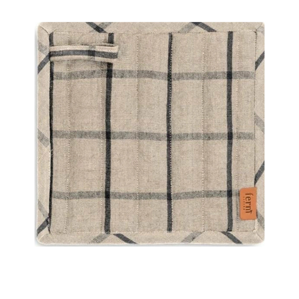 Ferm Living Hale Potholder Set Of 2, Sand/Black
