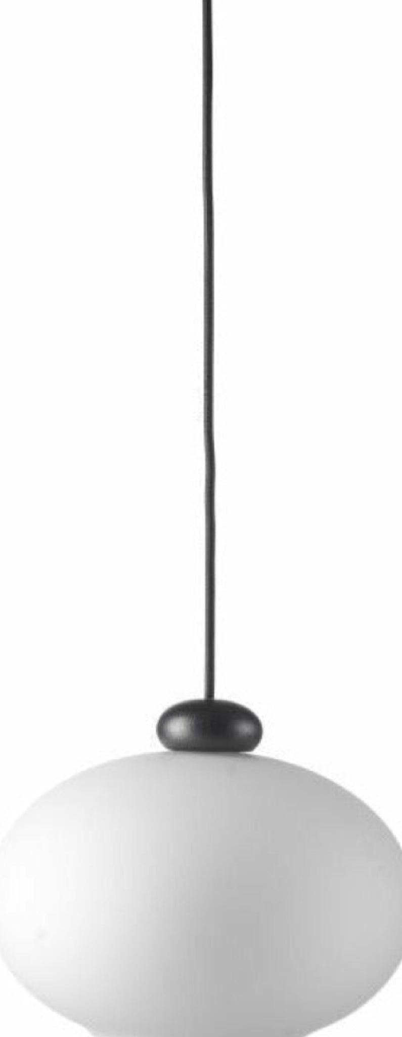 Fdb Møbler U2 Hiti Pendant Opal Glass, Black/Black
