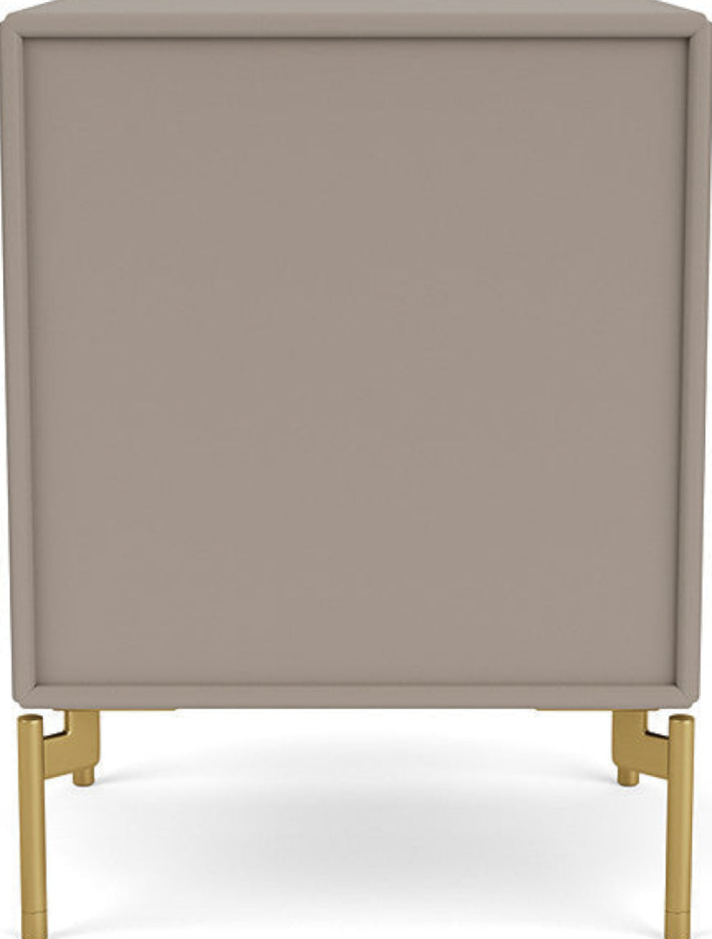 Montana Dream Nightstand With Legs, Truffle/Brass