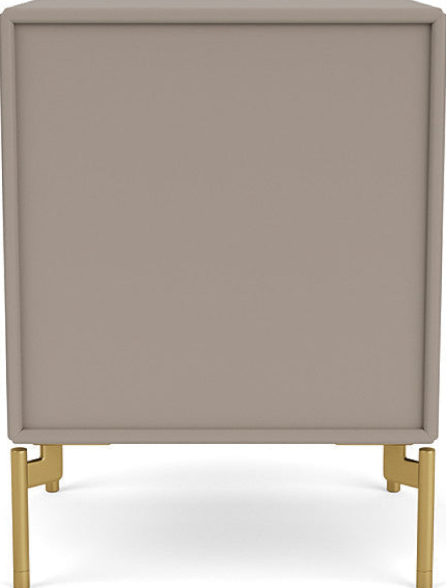 Montana Dream Nightstand With Legs, Truffle/Brass