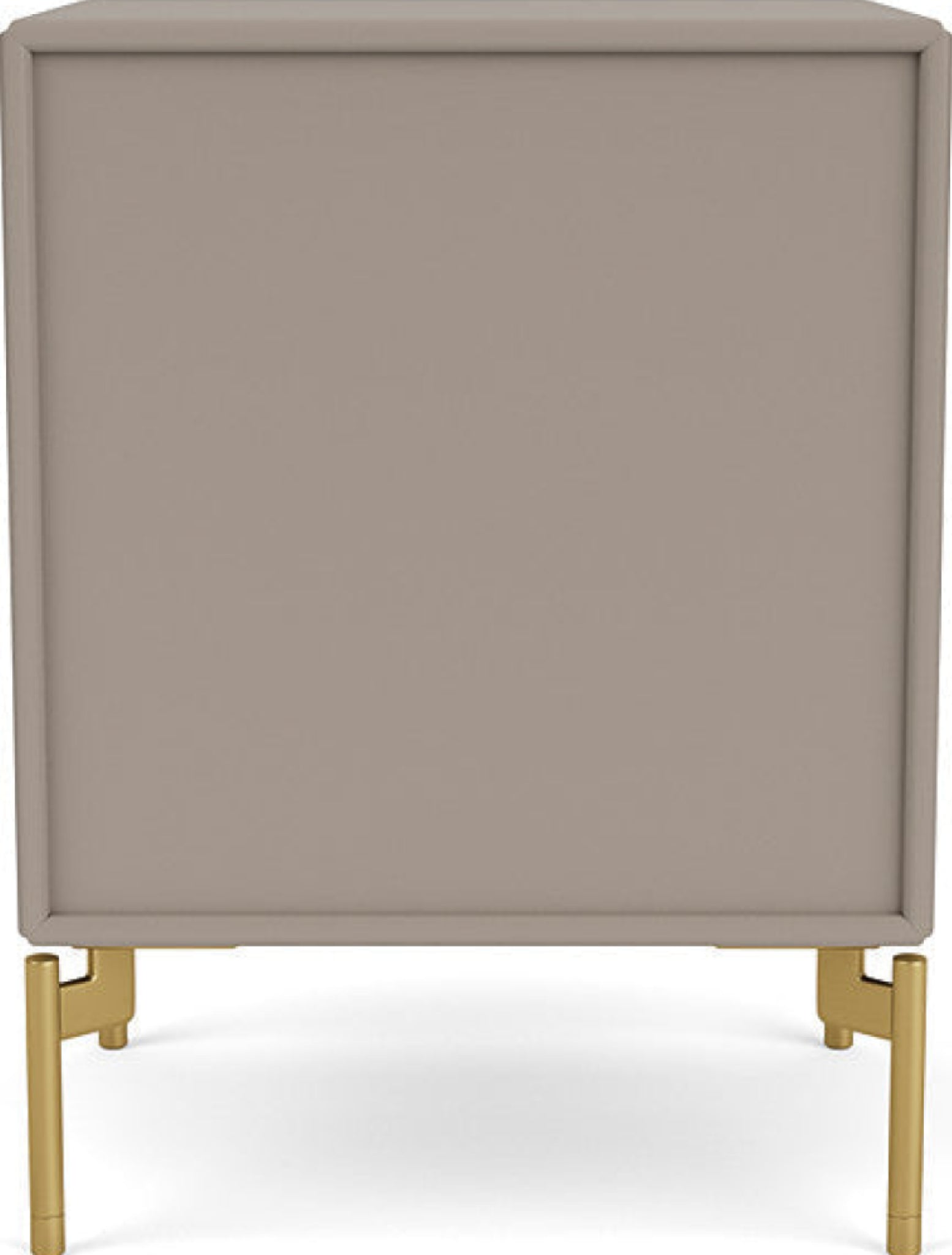 Montana Dream Nightstand With Legs, Truffle/Brass