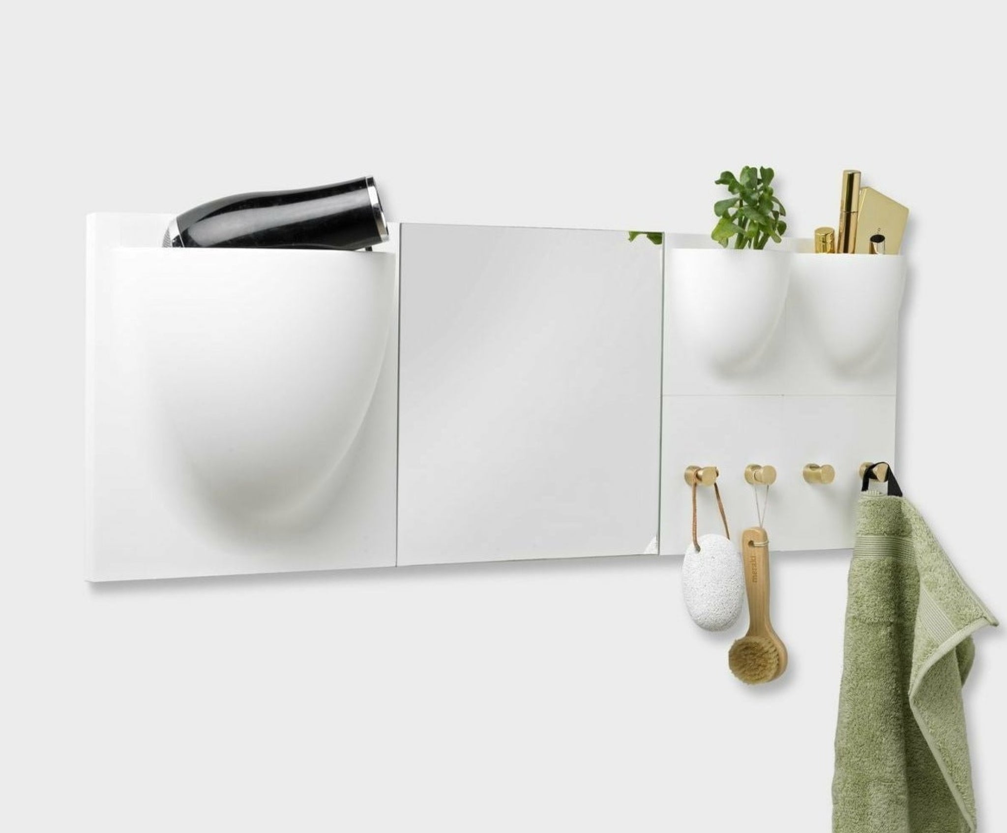 Verti Copenhagen Vertihooks, White / Brass