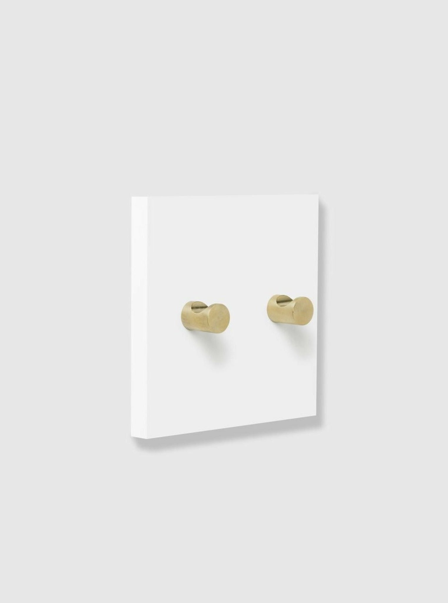 Verti Copenhagen Verti Hooks, White / Brass
