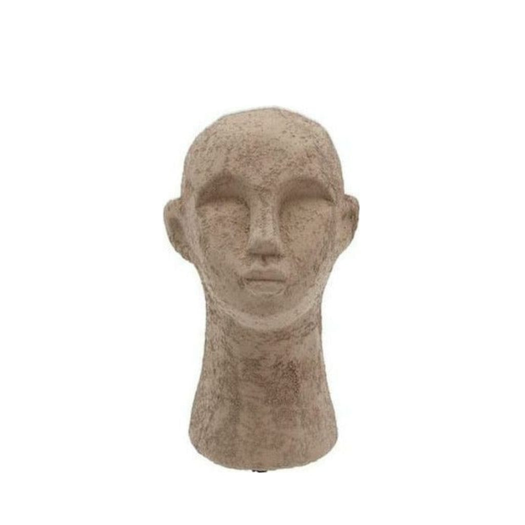 Villa Collection Figure Head 8.5 X 8.5 X 15 Cm, Grey/Brown