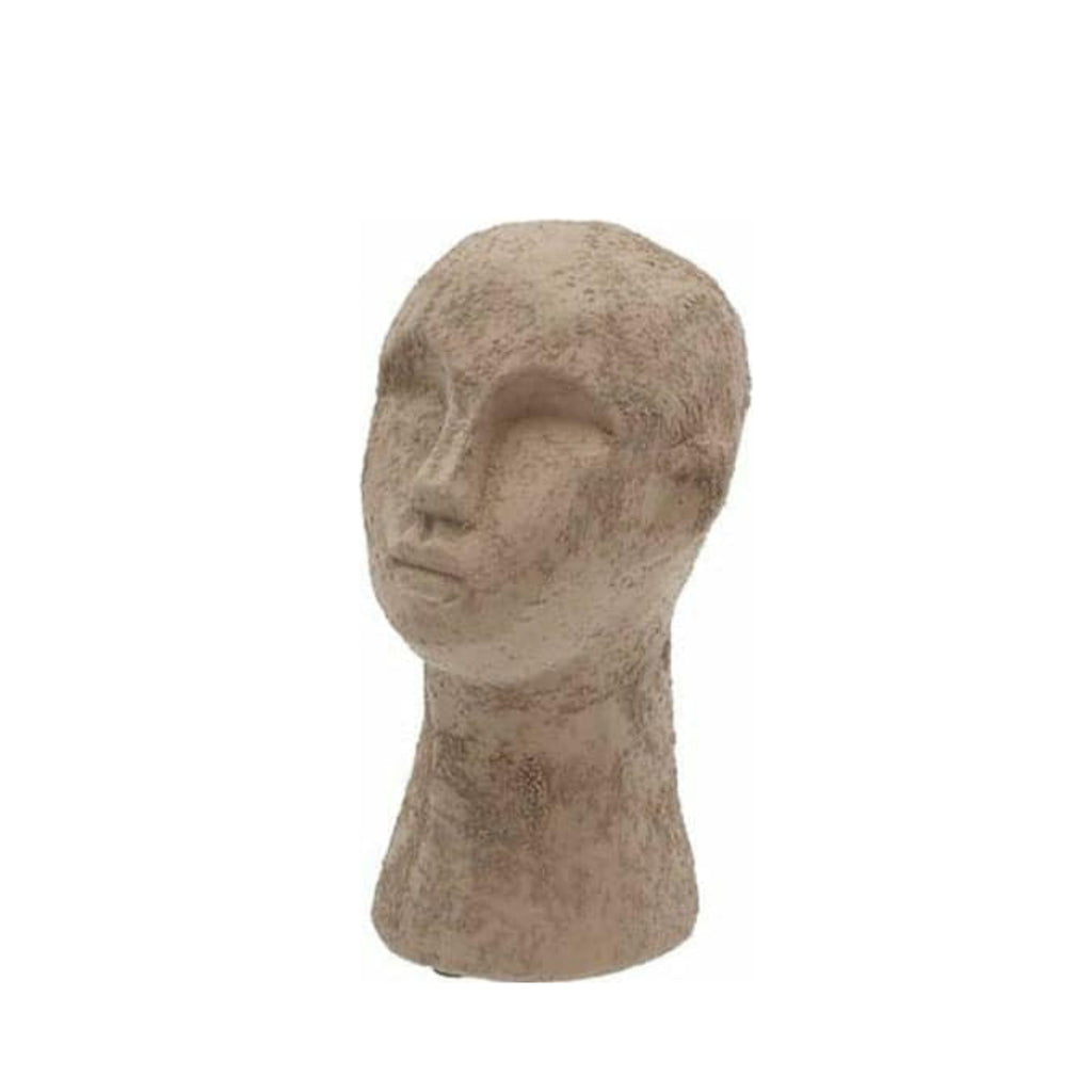 Villa Collection Figure Head 8.5 X 8.5 X 15 Cm, Grey/Brown