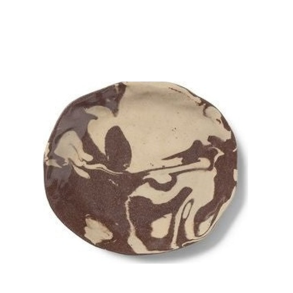 Ferm Living Ryu Platter 18.5 Cm, Sand/Brown