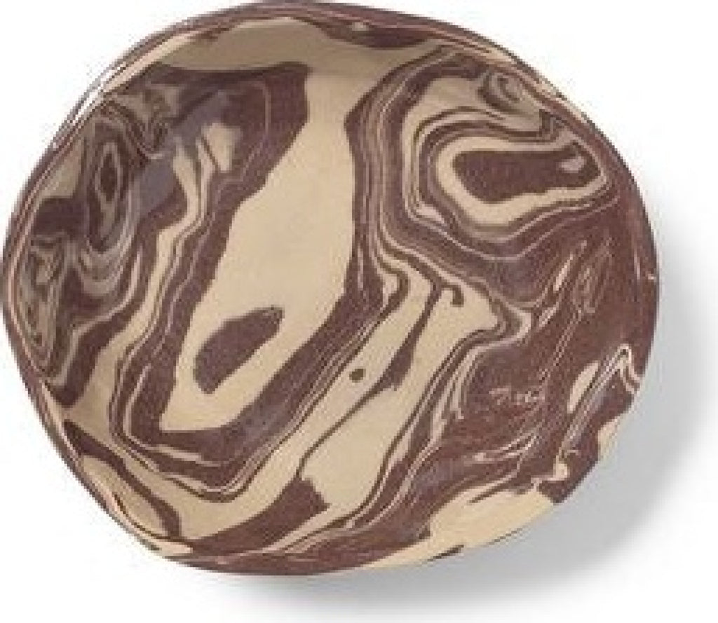 Ferm Living Ryu Bowl 20 Cm, Sand/Brown