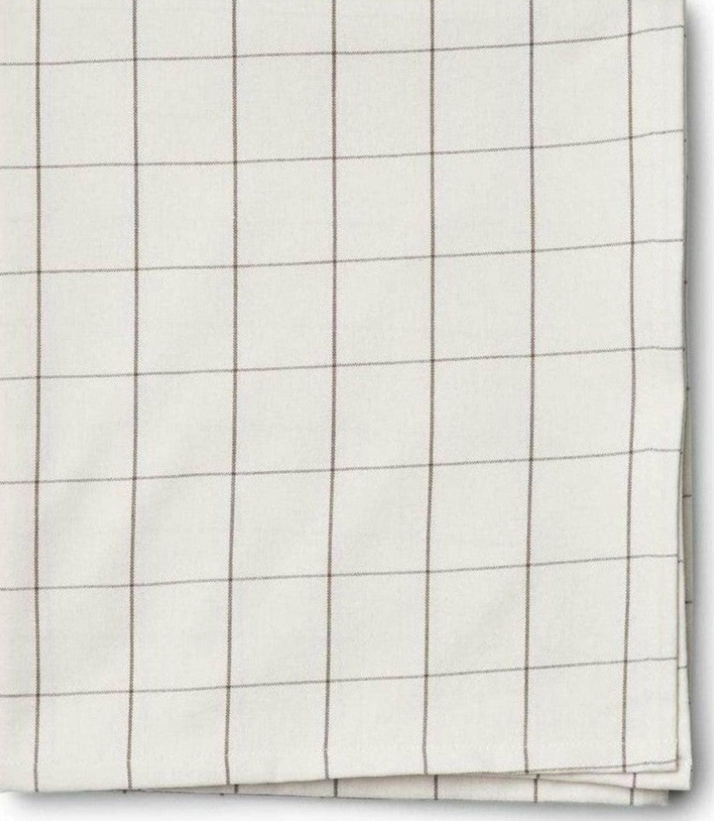 Humdakin Check Tablecloth, Shell/Brown Sugar