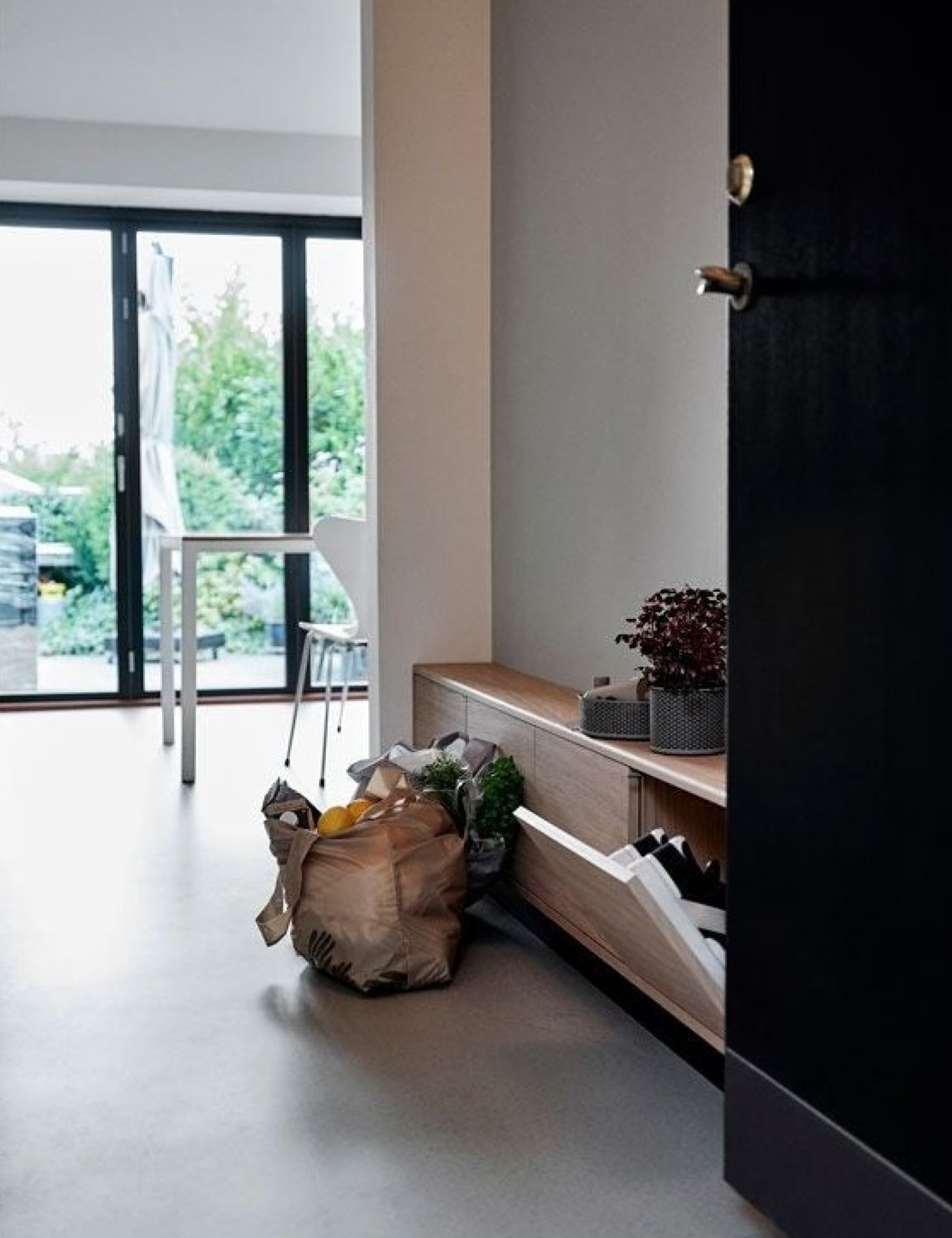 Zone Denmark Singles Shopping Bag, Elm Green/Butterfly