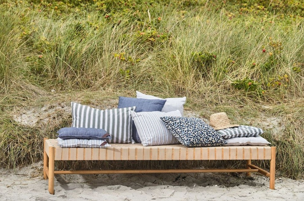 Södahl Bellis Seat Cushion, Indigo/Camel