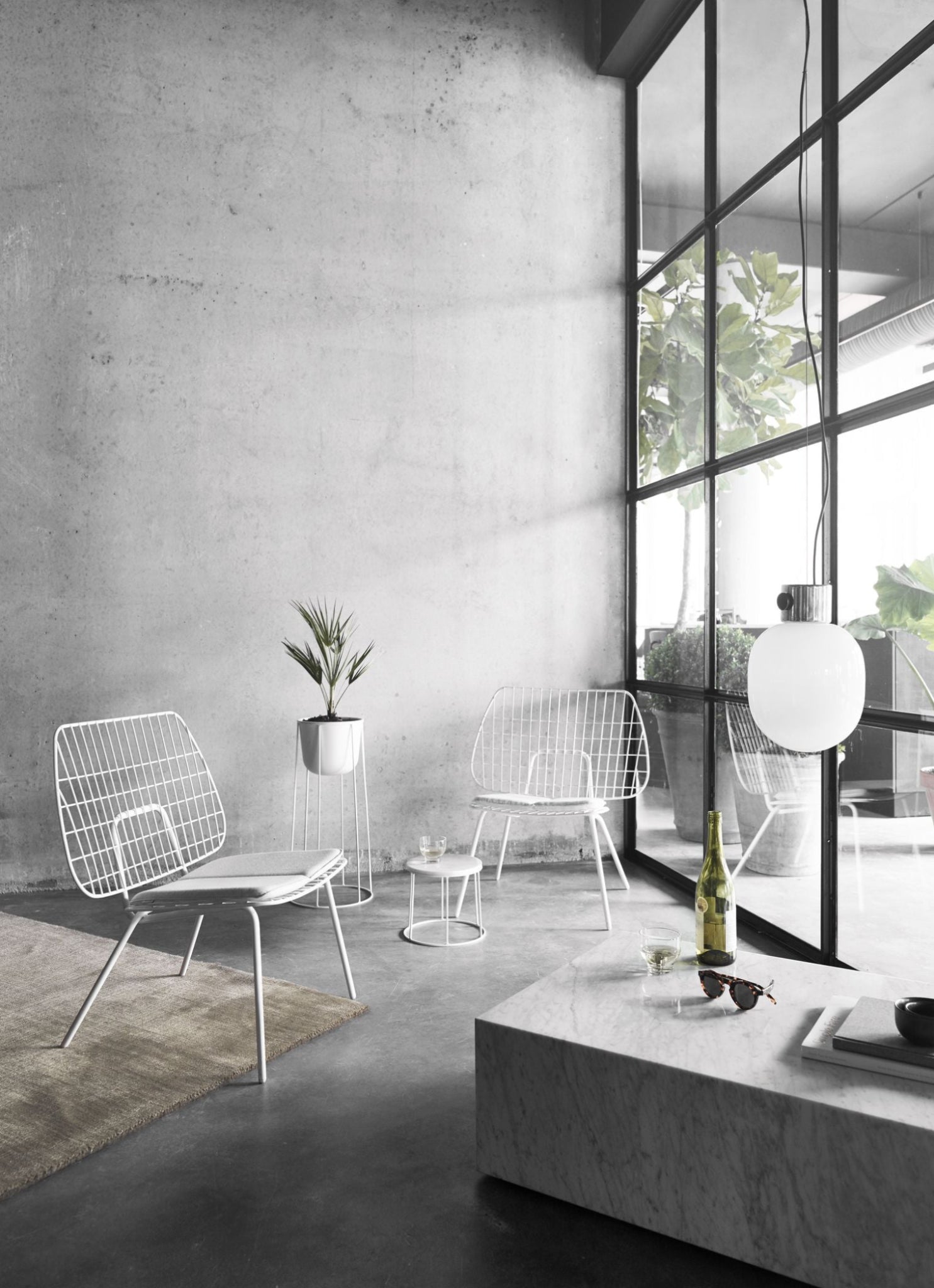 Audo Copenhagen WM String Seat cushion Outdoor/Dining, dark grey