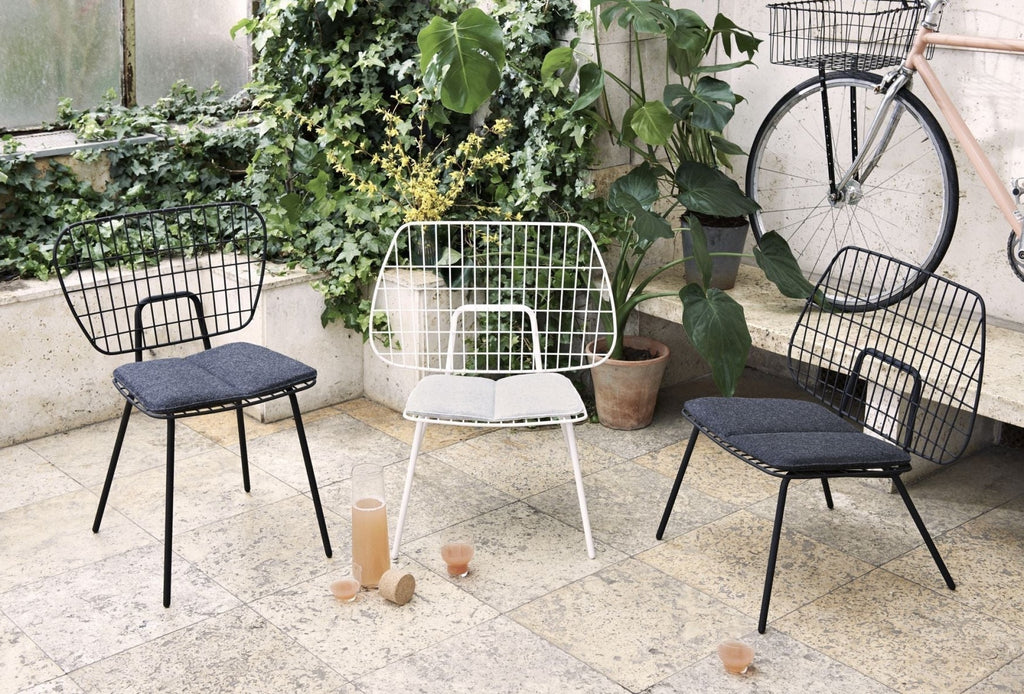 Audo Copenhagen WM String Seat cushion Outdoor/Dining, dark grey