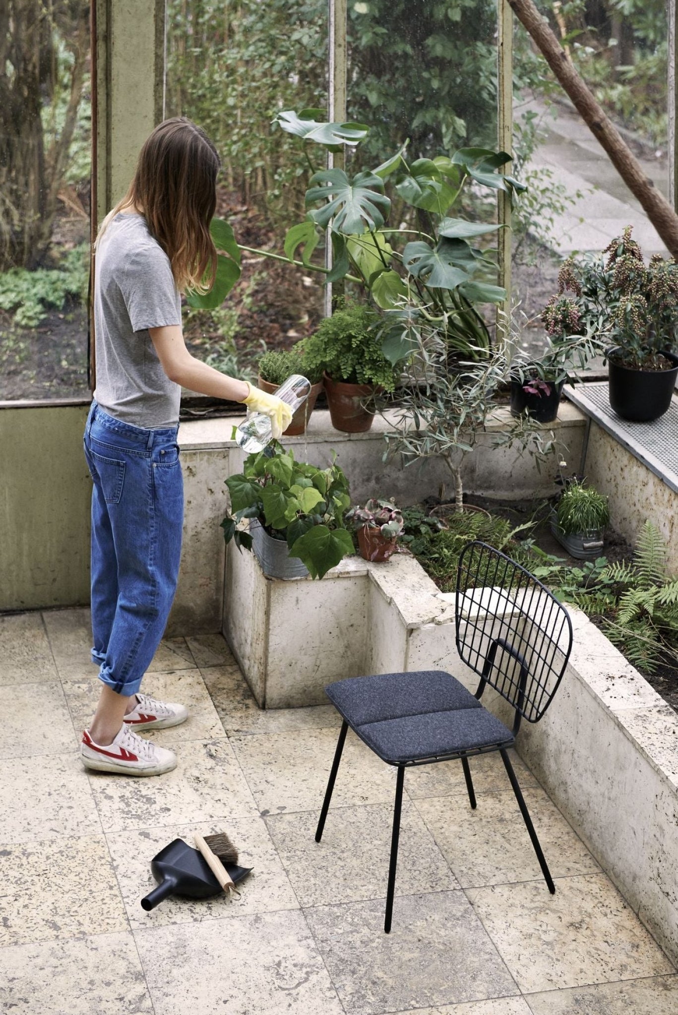 Audo Copenhagen WM String Seat cushion Outdoor/Dining, dark grey