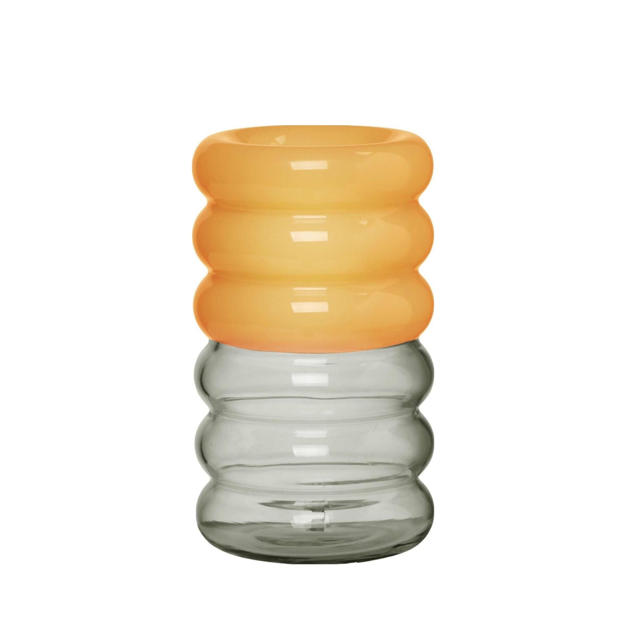 Design Letters Hoop Candle Holder, Yellow/Gray