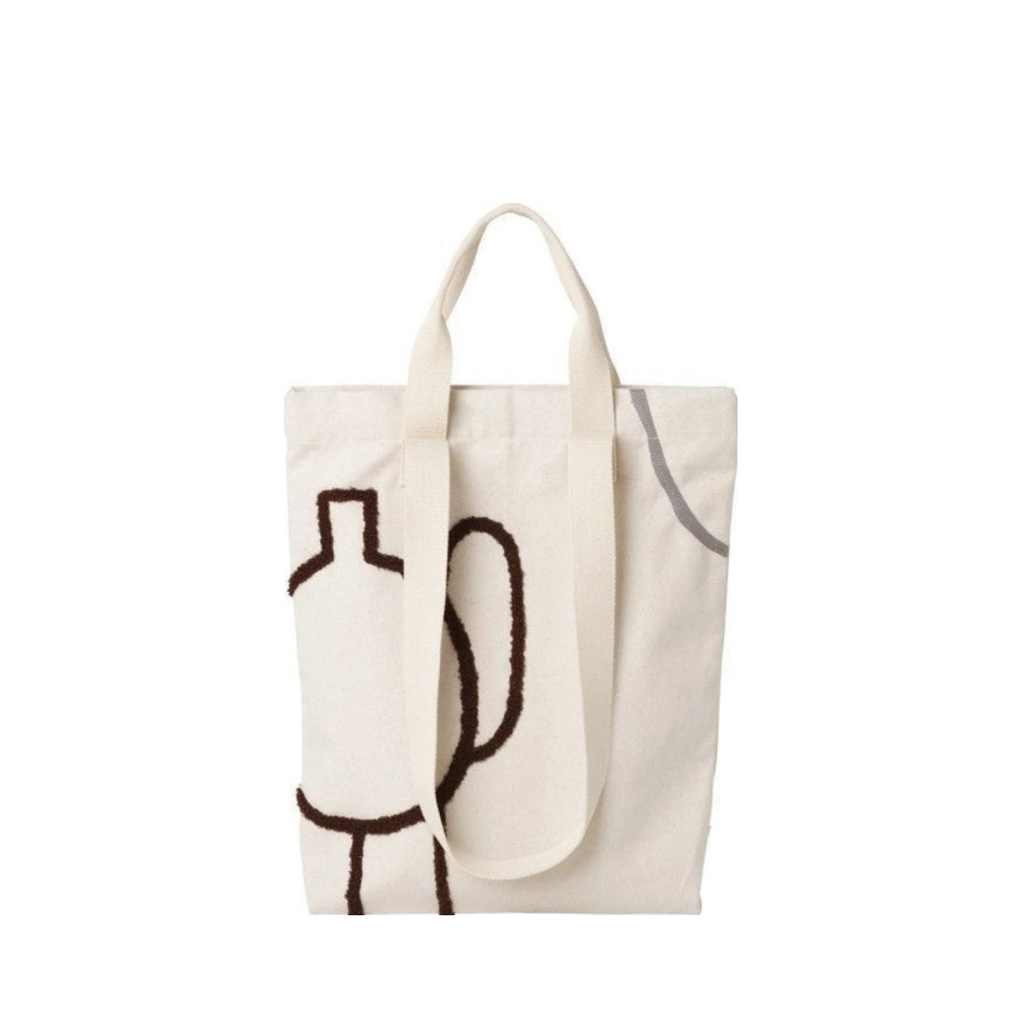 Ferm Living Tote Bag Mirage, Brown / Grey