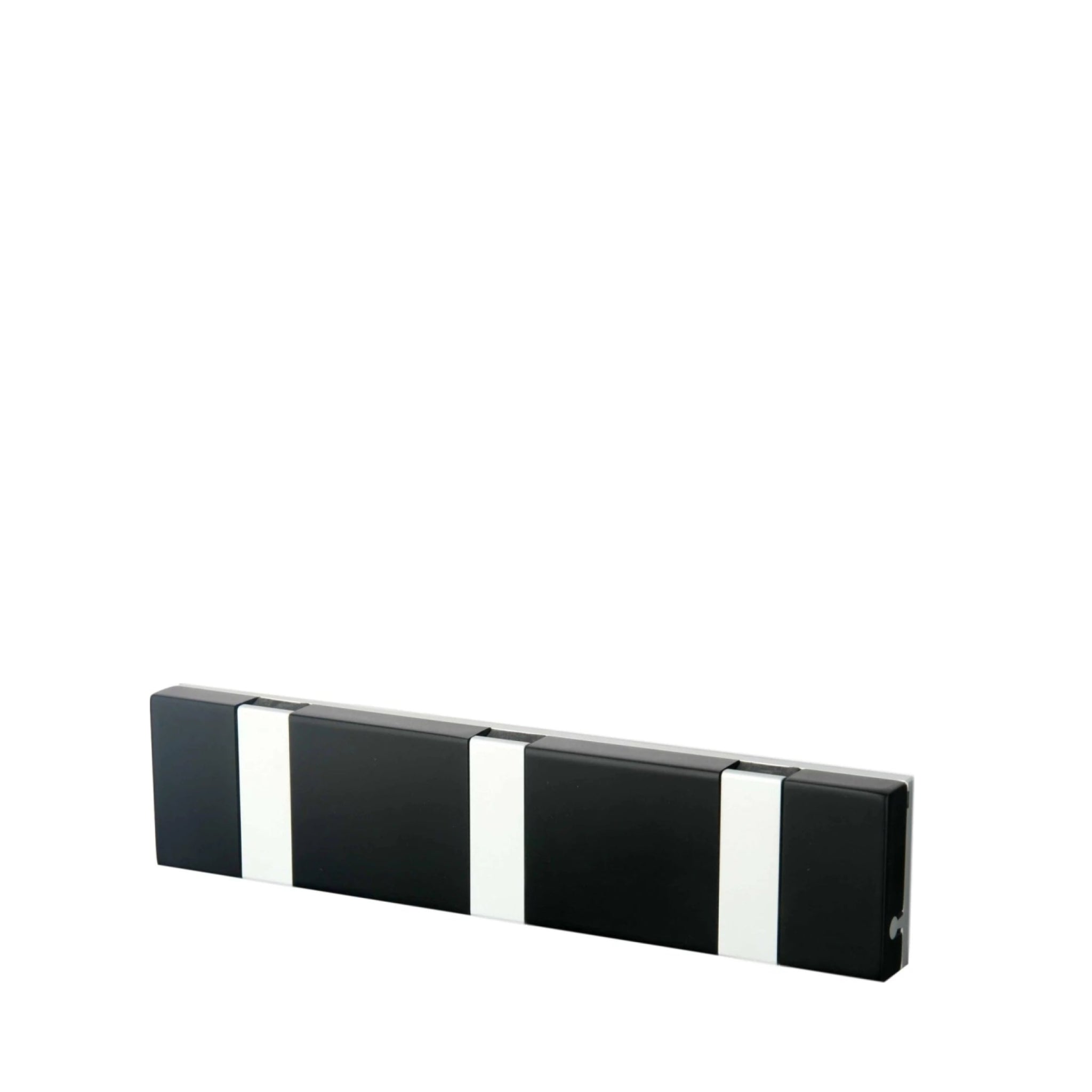 LOCA Knax Lite horizontal Coat Rack 3 hooks, Corian Black/Grey