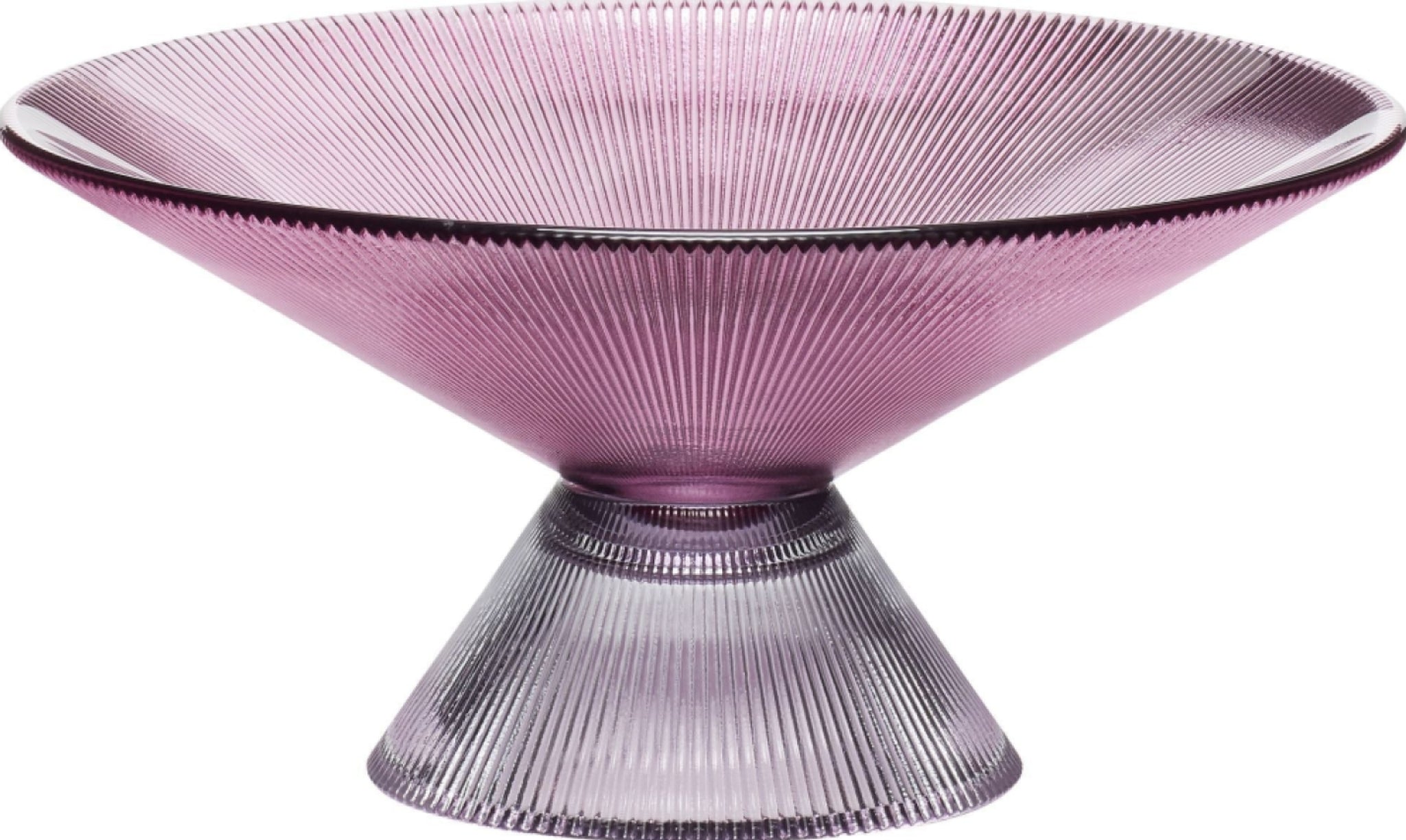 Hübsch Candy Bowl Glass Pink/Grey