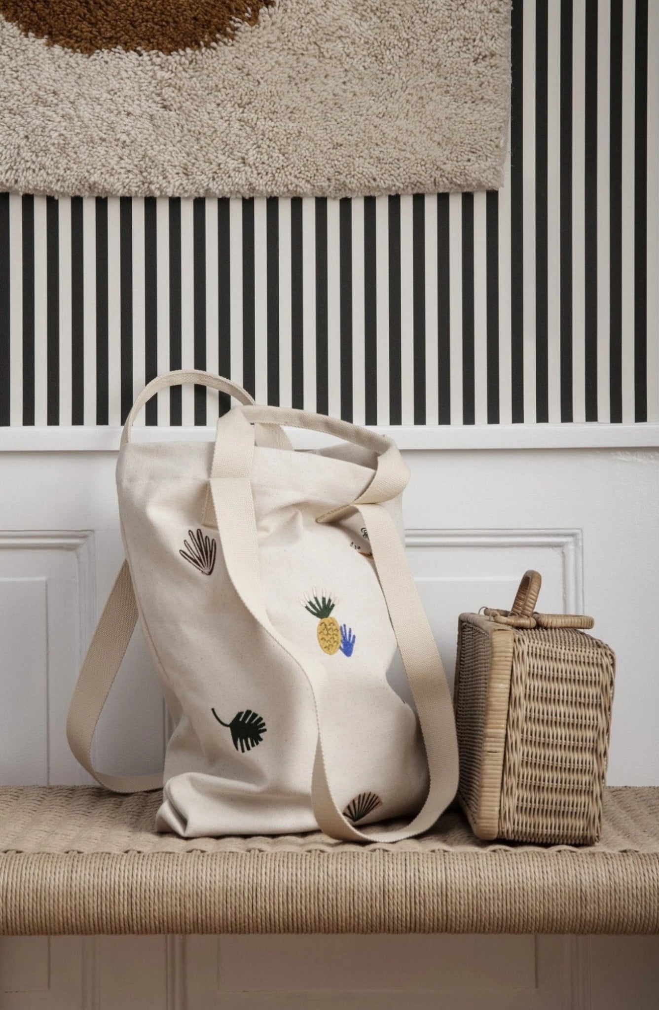 Ferm Living Tote Bag Mirage, Brown / Grey