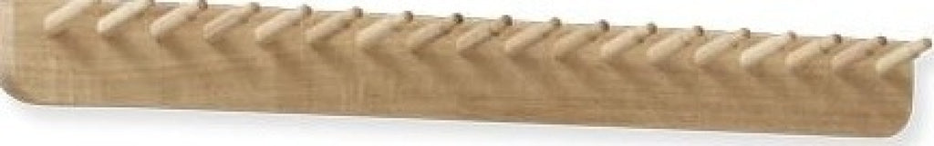 Form & Refine Echo 88cm Wall-mounted Coatrack — Solid White Oiled Oak, 18 Pegs