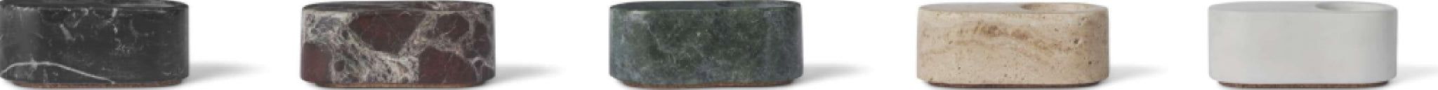 Spring Copenhagen Ovaali Candle Holder, Black