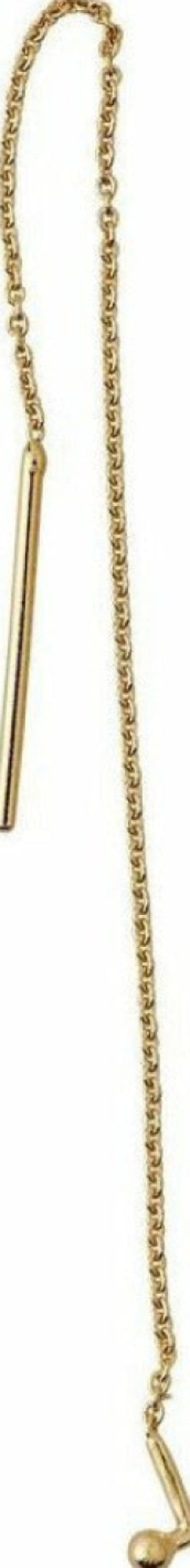 Design Letters Earring, Gold Plated