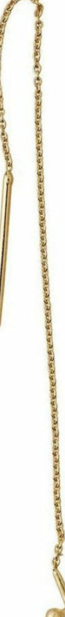 Design Letters Earring, Gold Plated