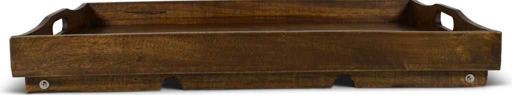 Authentic Models Wooden Serving Tray With Folding Feet, Large