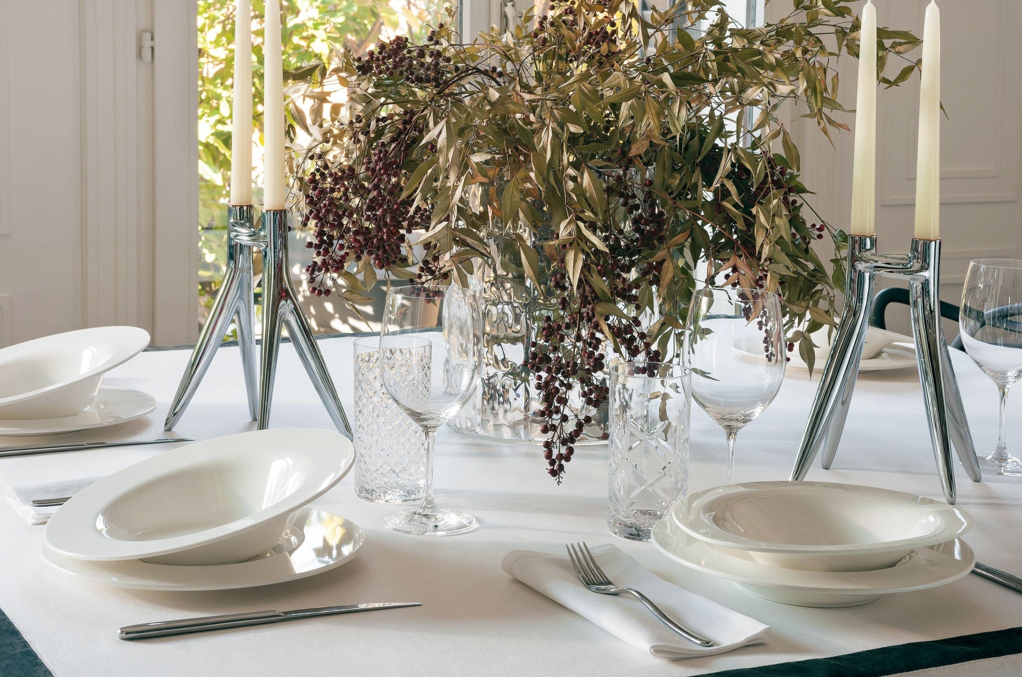 Kartell Abbracciaio Candelabra, White