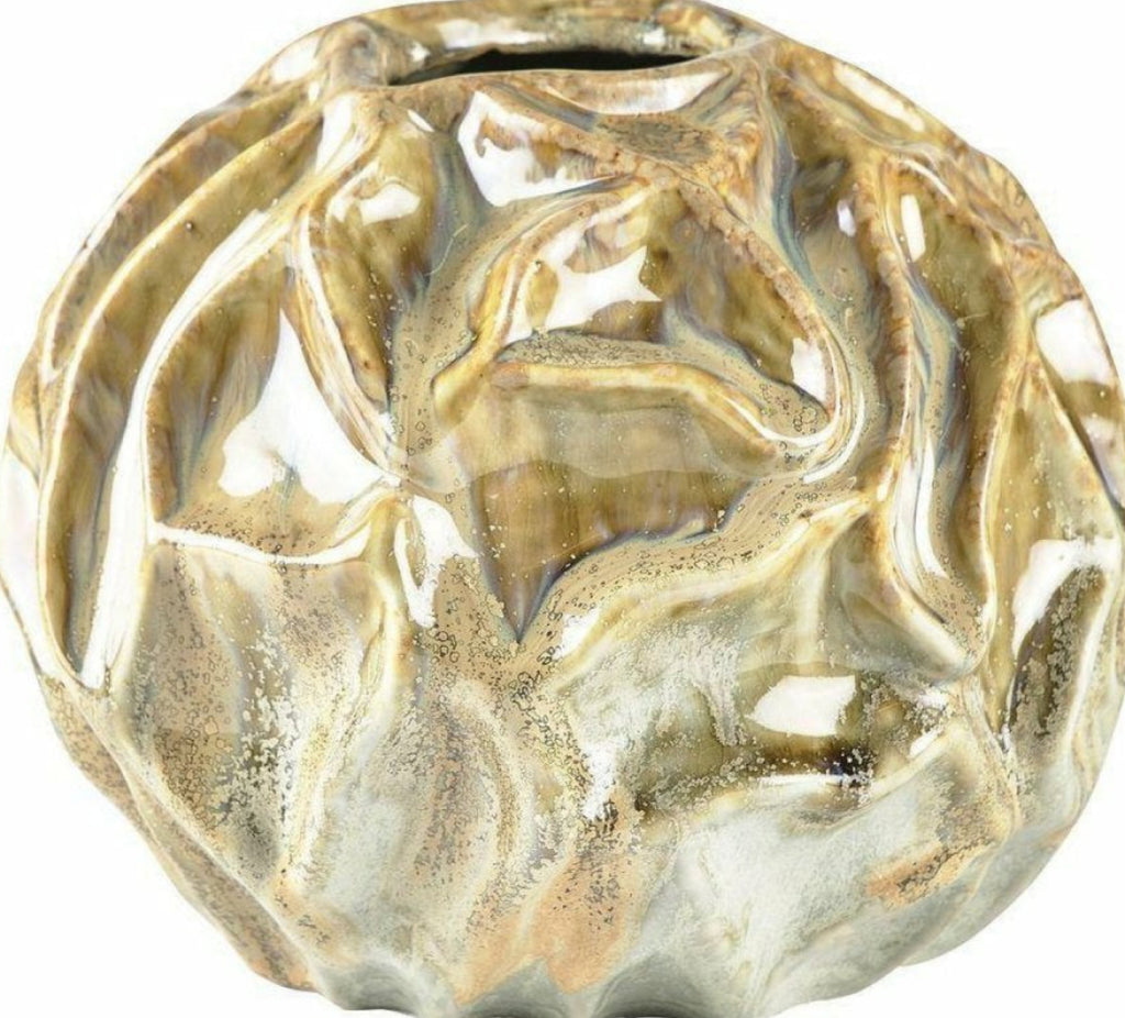 Villa Collection Vase ø 23.1 Cm, Sand/Light Blue