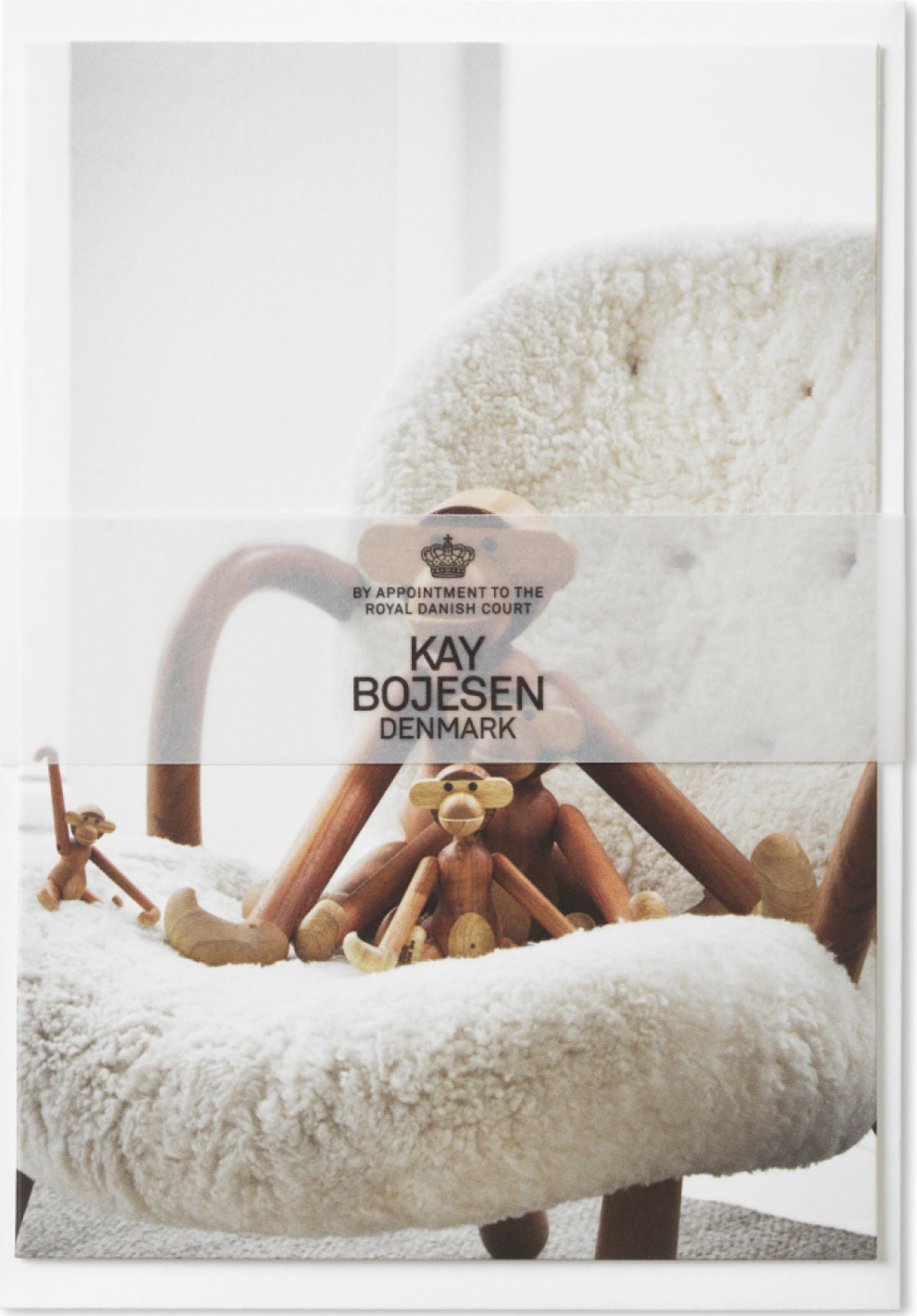 Kay Bojesen Card A6 Monkeys Four Sizes Teak/Limba 1 Piece