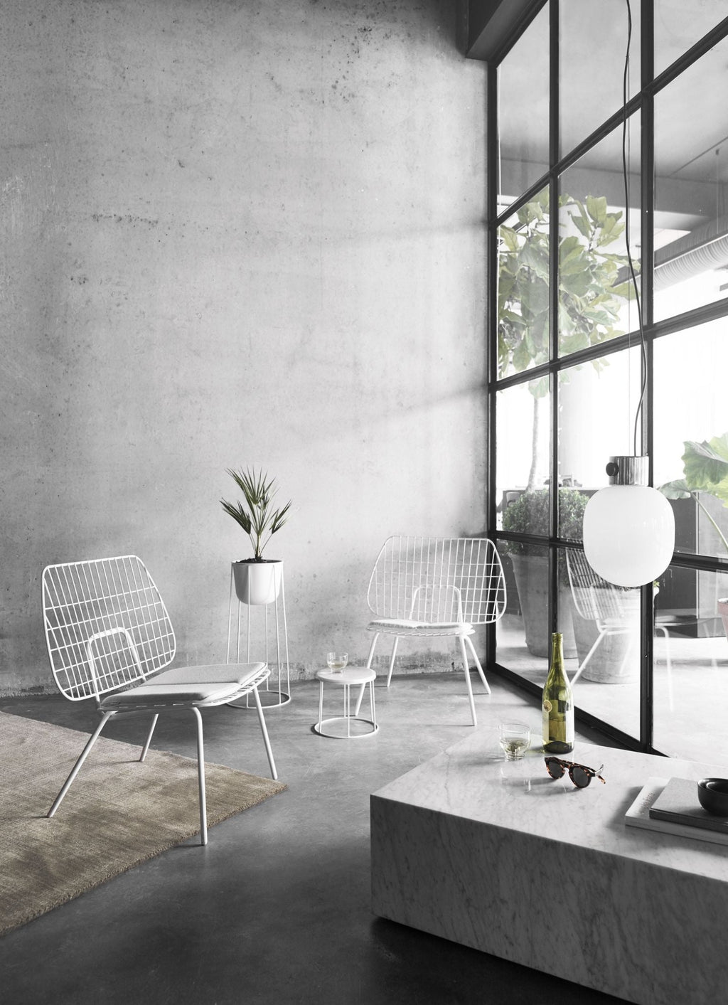 Audo Copenhagen WM String Seat cushion Outdoor/Lounge, dark grey