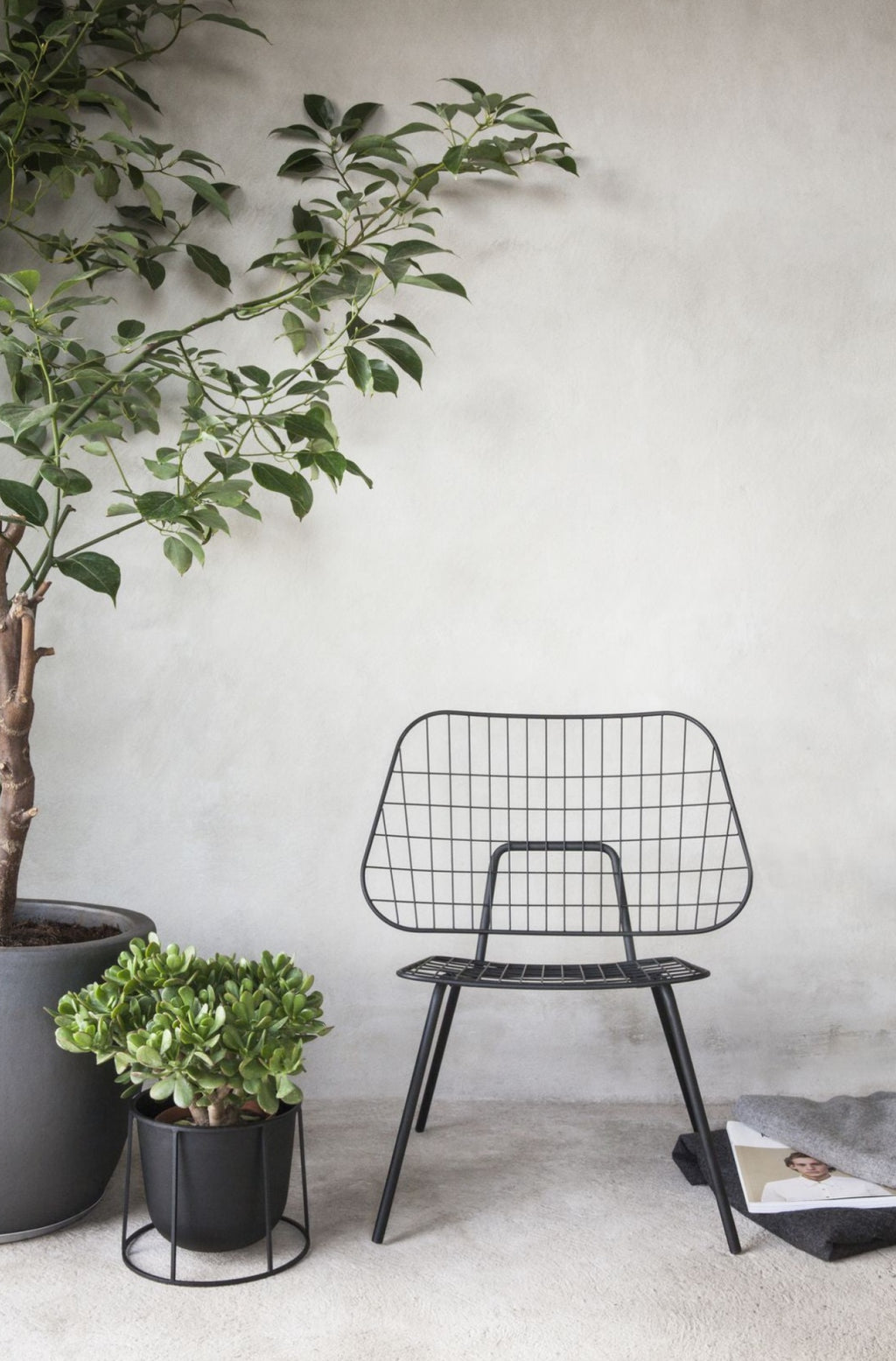 Audo Copenhagen WM String Seat cushion Outdoor/Lounge, dark grey