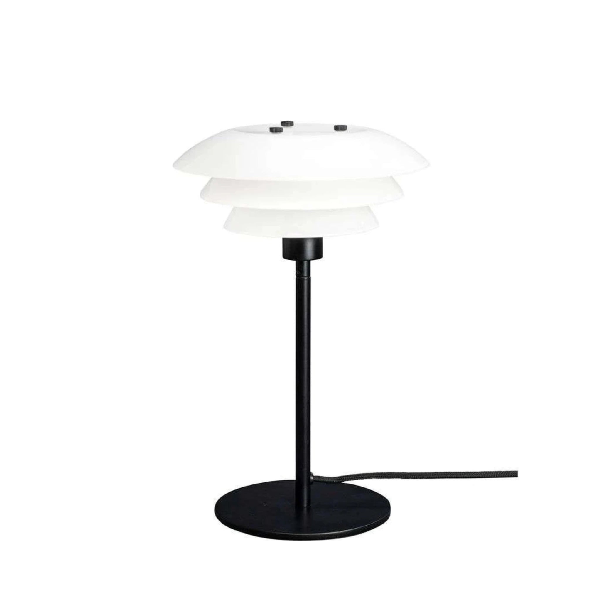 Dyberg Larsen DL20 Table Lamp, Opal/Matt Black