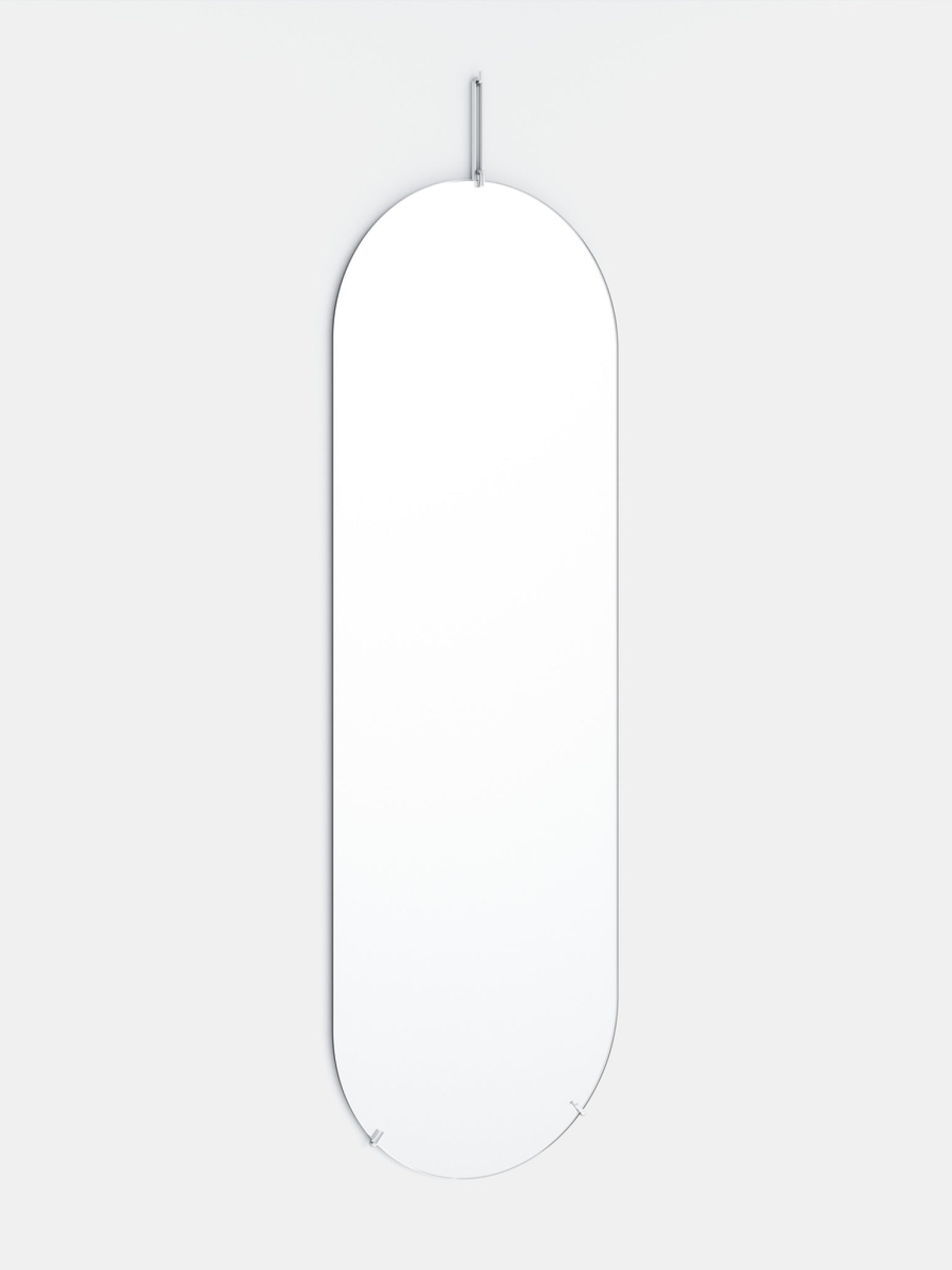 Moebe Wall Mirror, 133 Cm, Stainless Steel