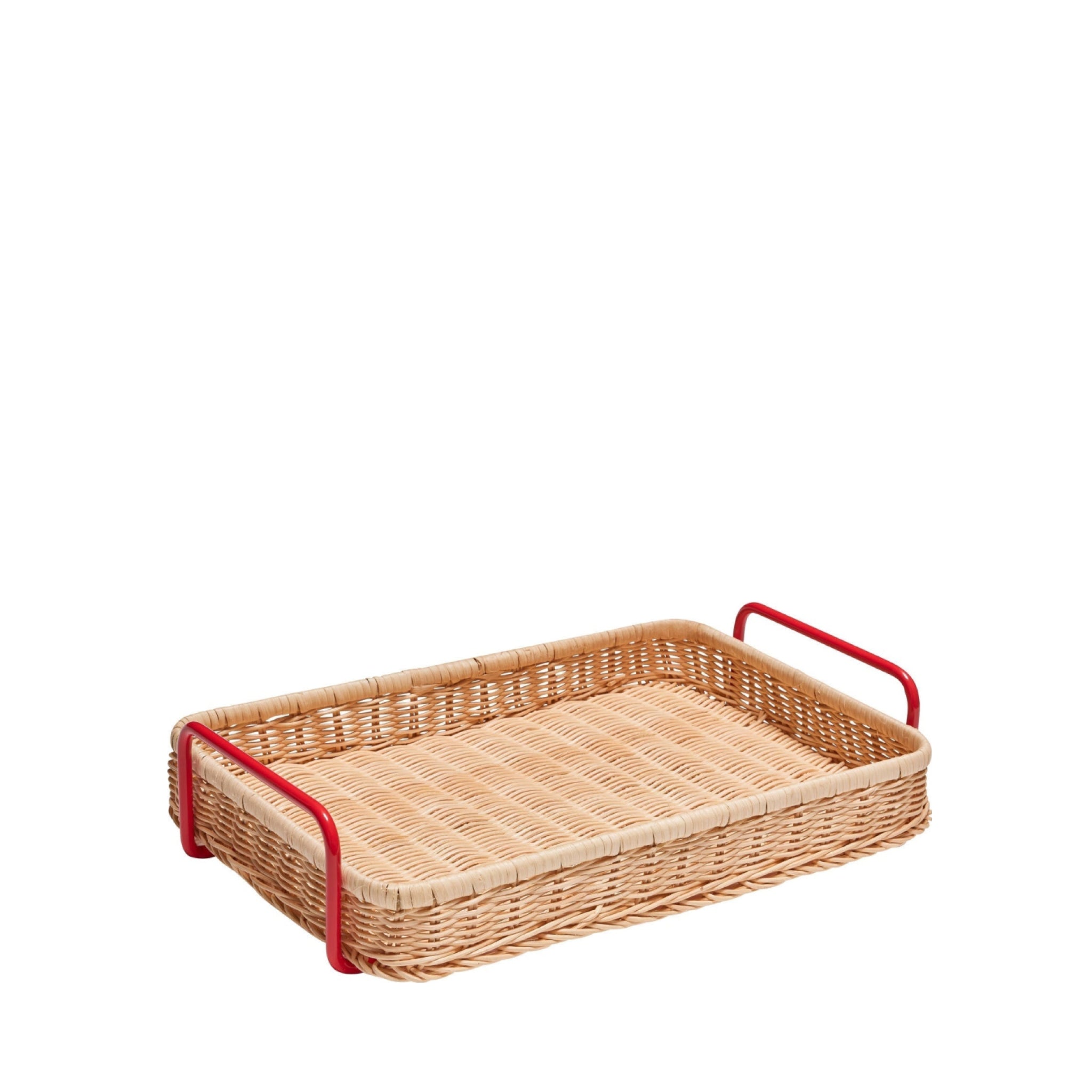 Hübsch Splint Tray Red/Natural