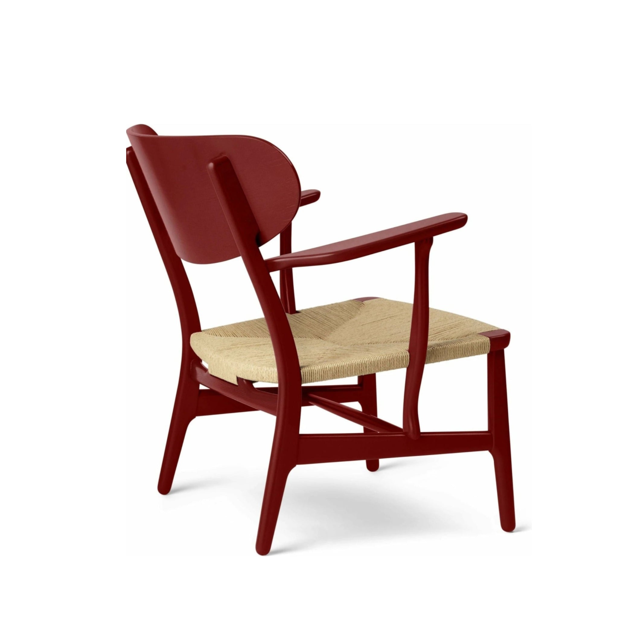 Carl Hansen CH22 Lounge Chair Oak, Falu Red/Natural Cord