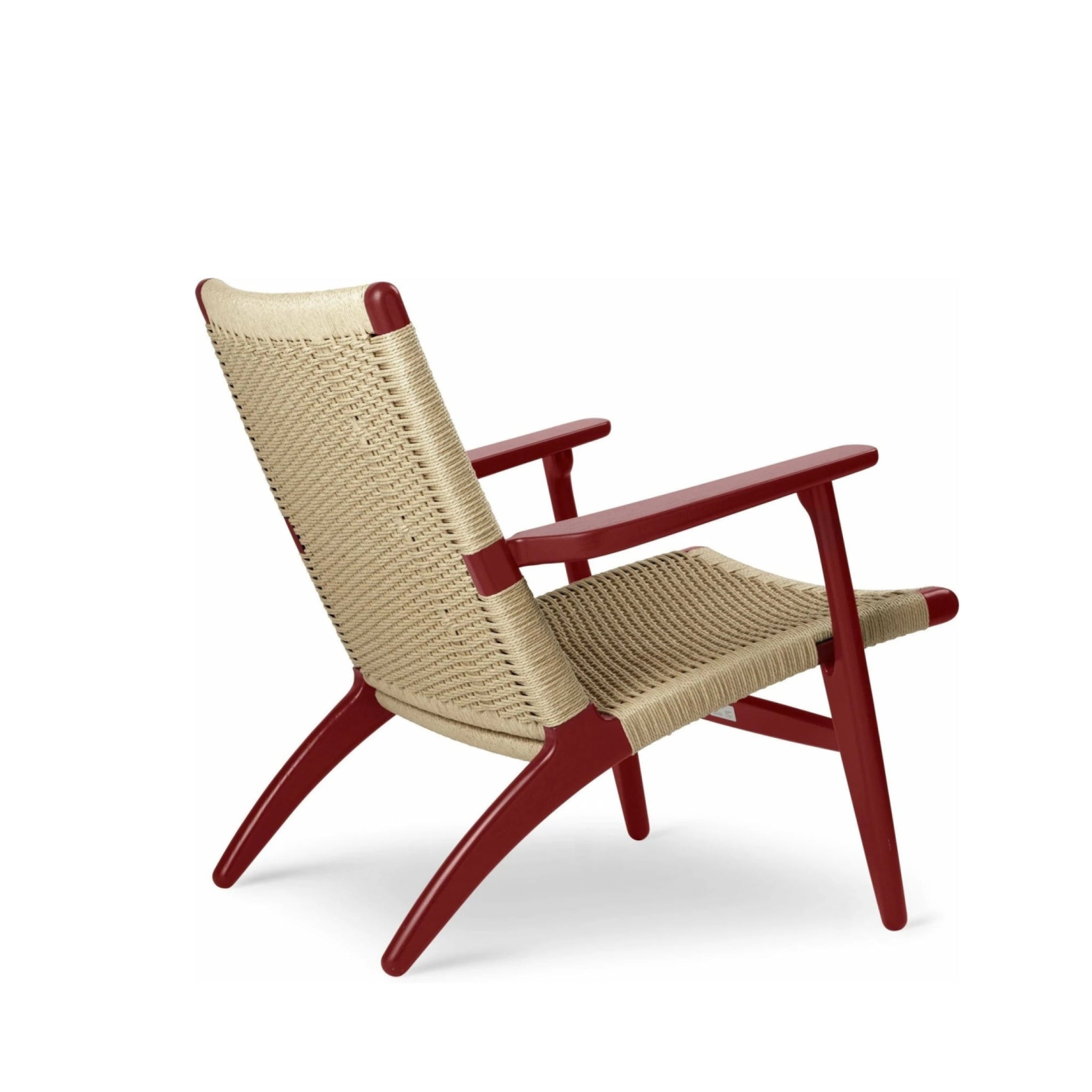 Carl Hansen CH25 Lounge Chair Oak, Falu Red/Natural Cord