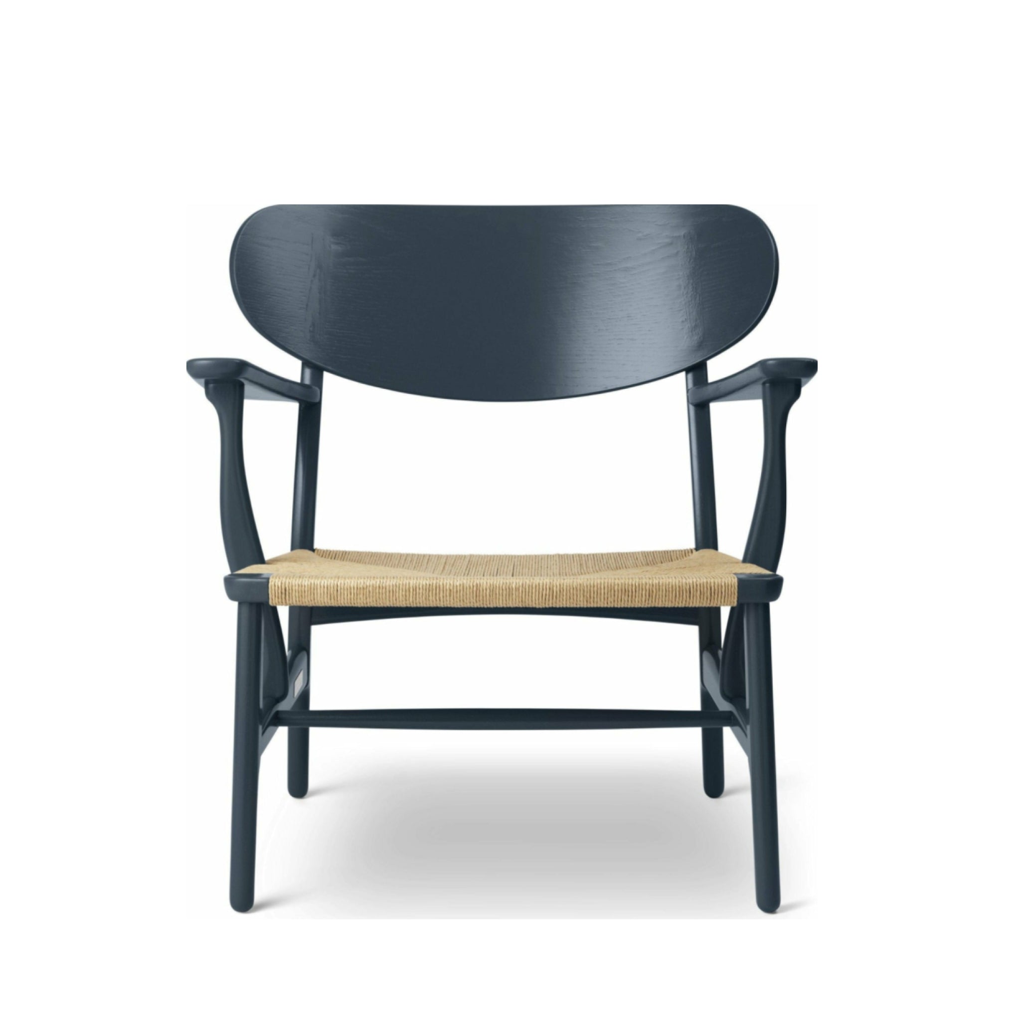 Carl Hansen CH22 Lounge Chair Oak, North Sea Blue/Natural Cord