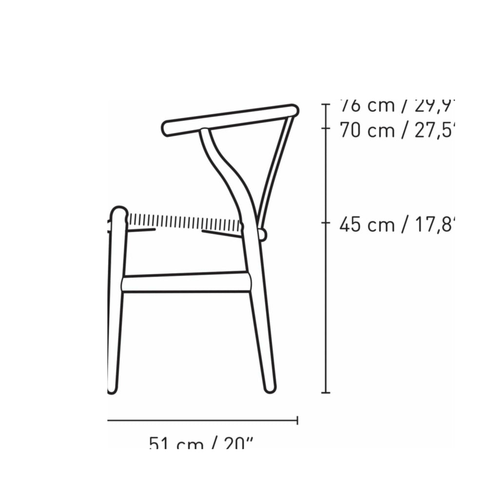 Carl Hansen CH24 Wishbone Chair Oak, Falu Red/Natural Cord