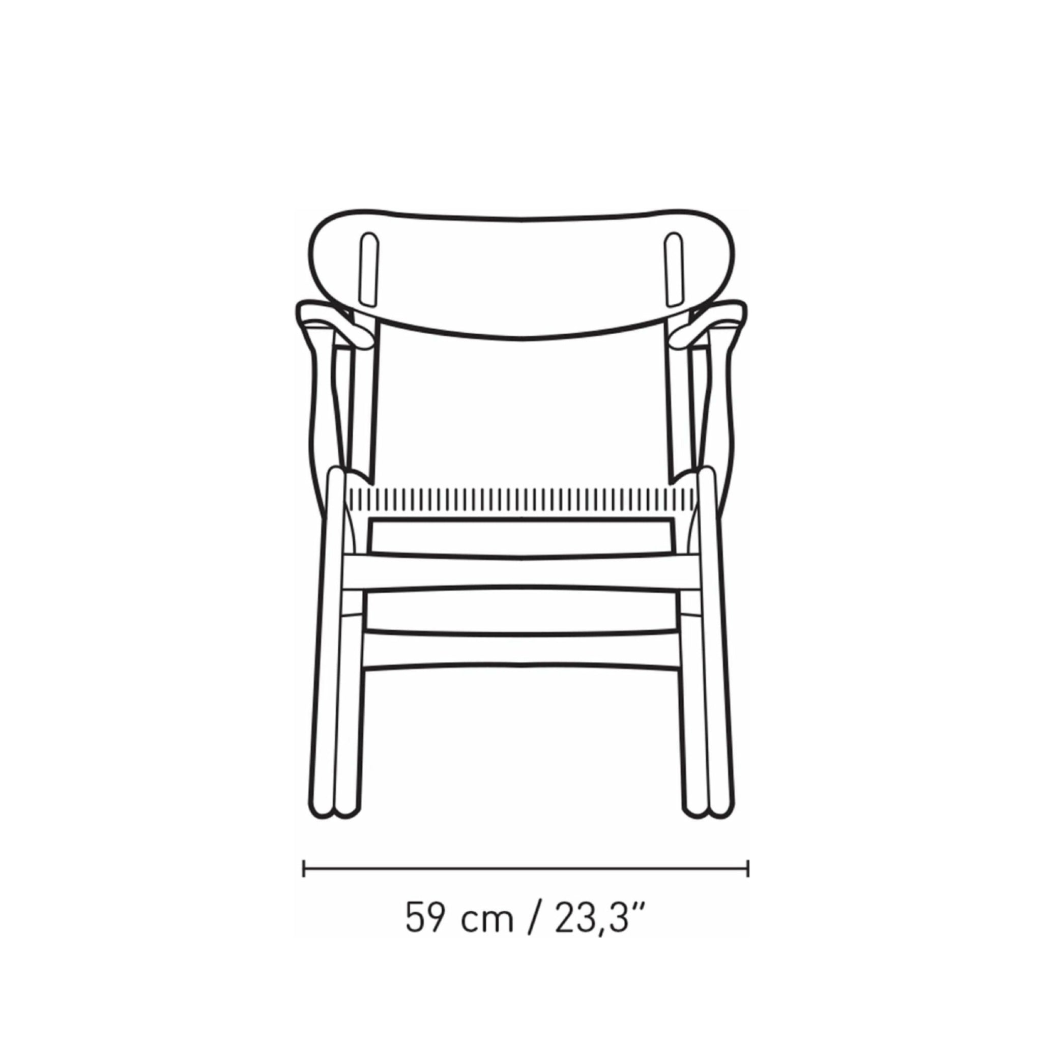 Carl Hansen CH26 Chair Oak, Falu Red/Natural Cord